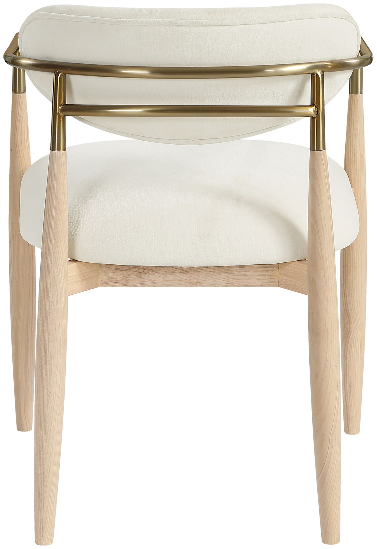 Riccio - Fabric Dining Arm Chair (Set of 2) - Natural Frame