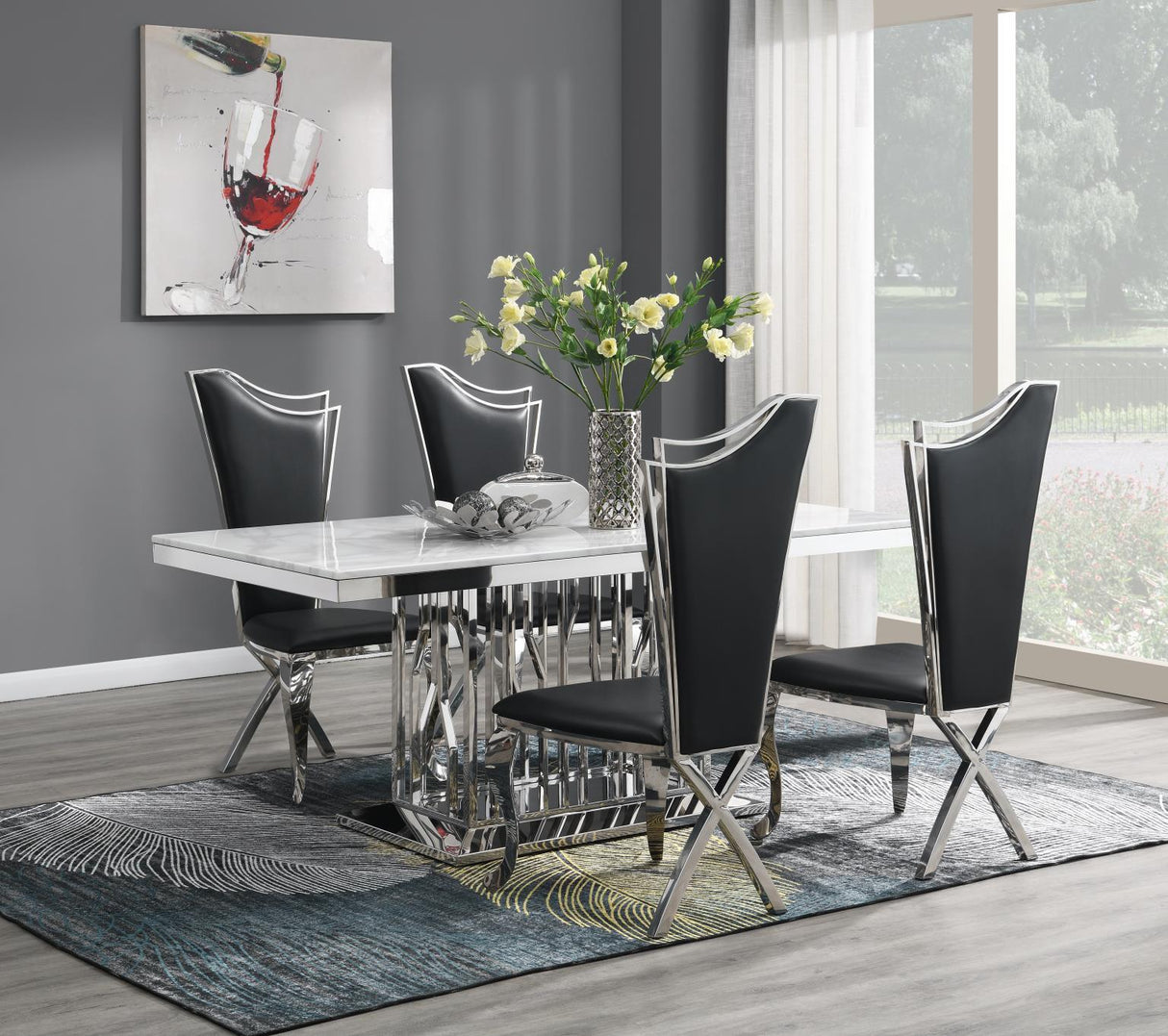 G-081-T-WHITE - Dining Room Set