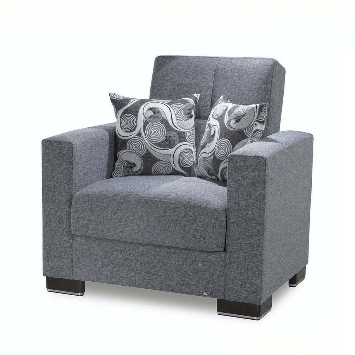 Ottomanson Armada - Upholstered Convertible Armchair With Storage - Polyester
