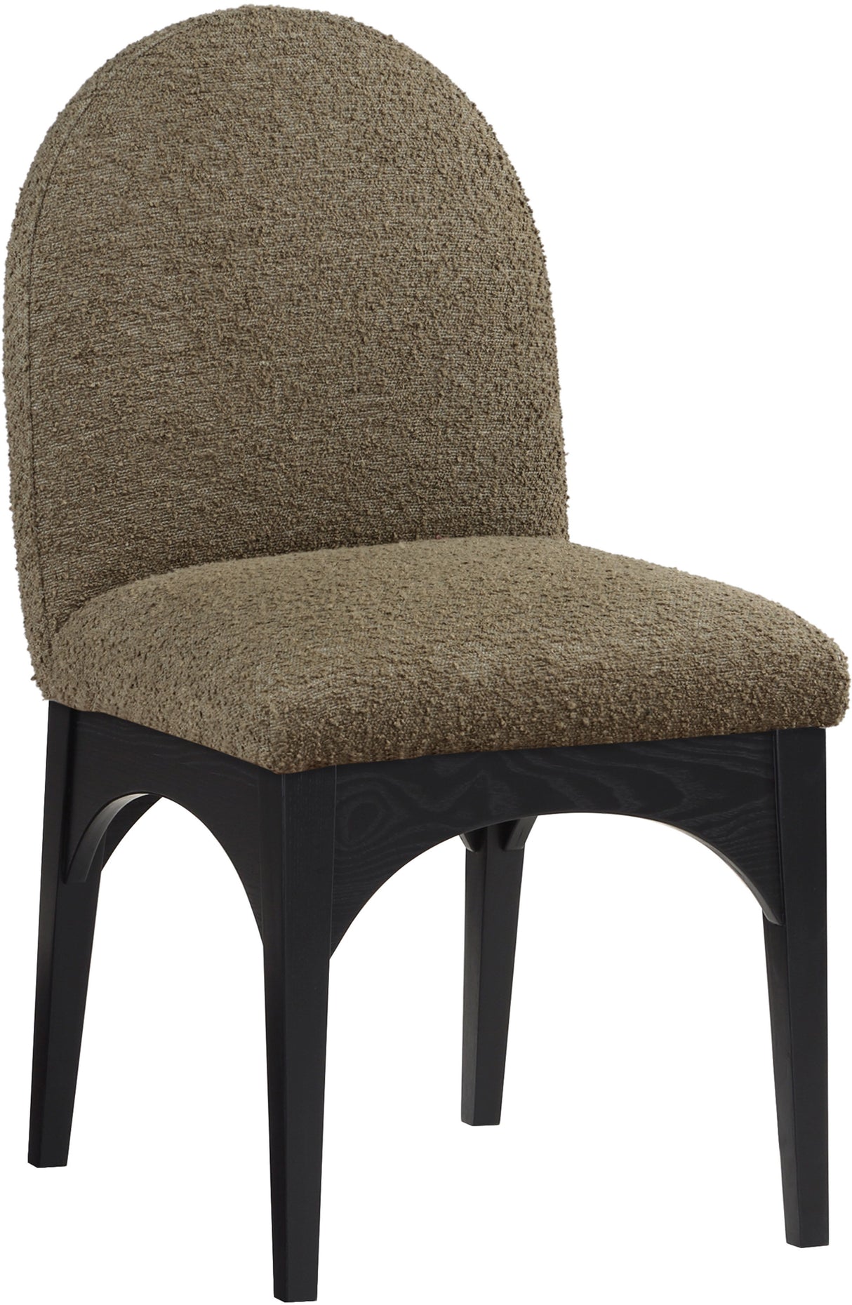 Waldorf - Boucle Dining Side Chair With Black Legs