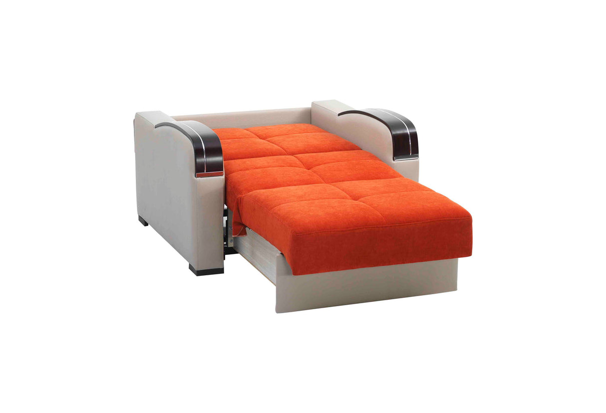 Ottomanson Sleep Plus - Upholstered Convertible Armchair With Storage