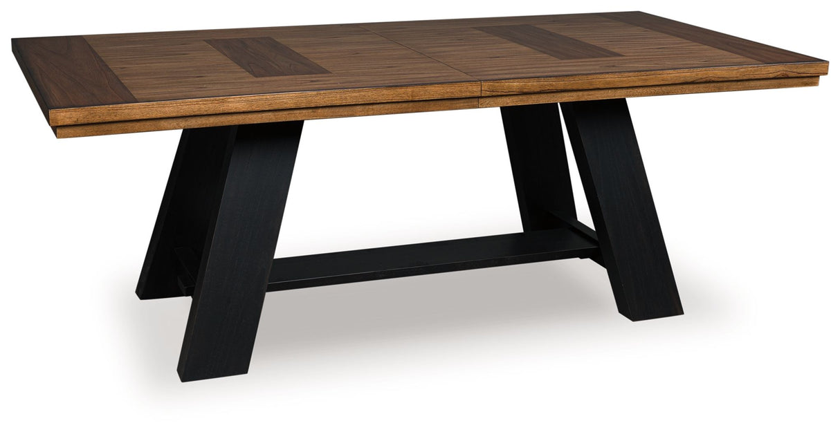 Greddinton - Dining Extension Table - Brown / Black
