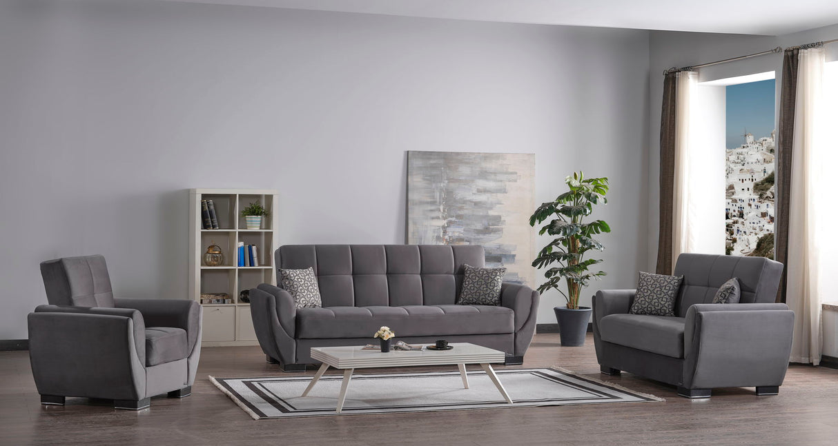 Ottomanson Armada Air - Upholstered Convertible Sofabed With Storage - Microfiber