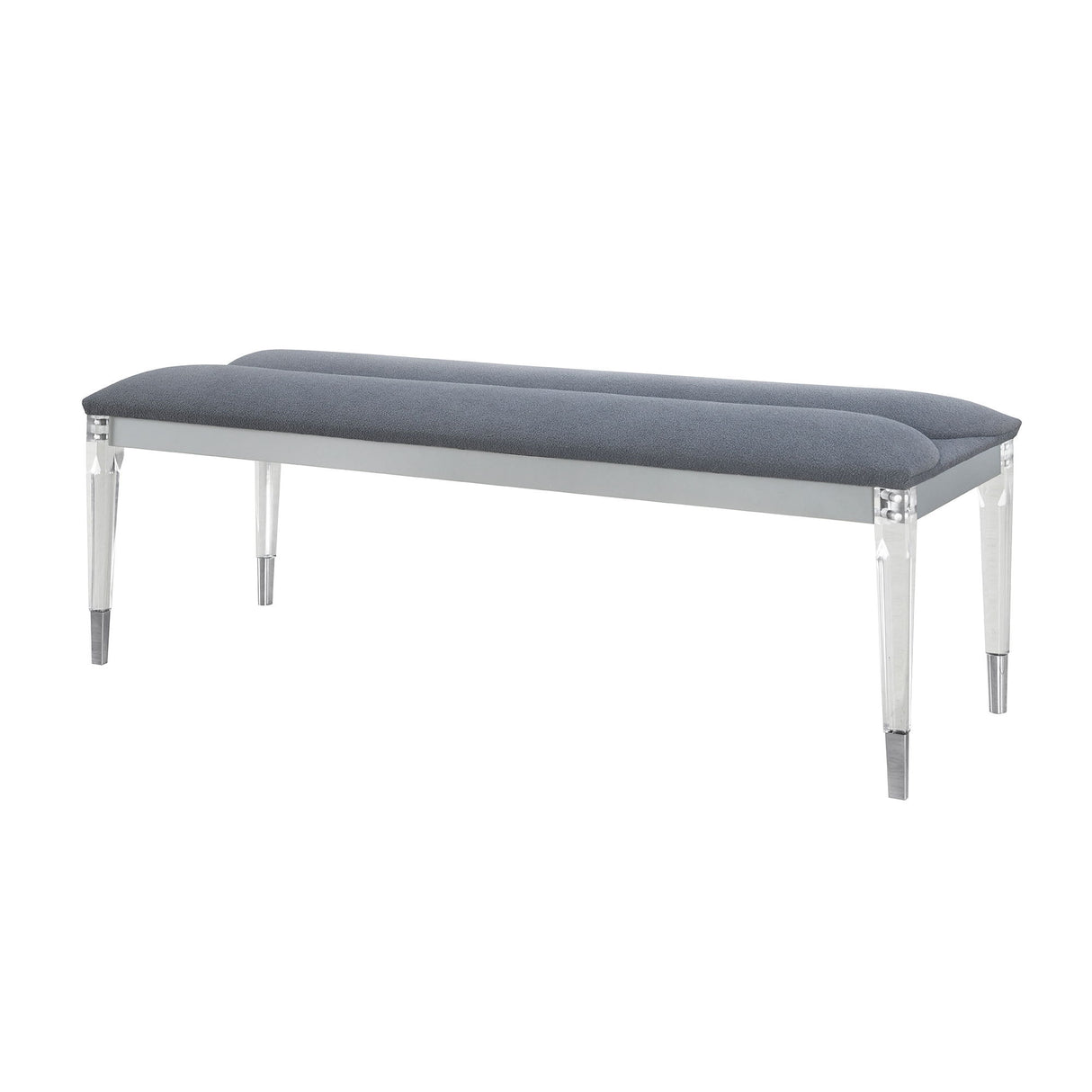 Laura - Bench And Soft Fabric Seating - Silver