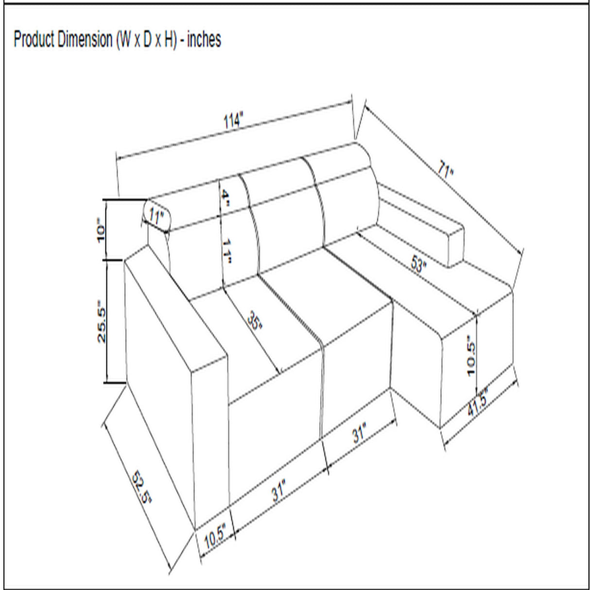 Seltos - Power Sectional - Gray