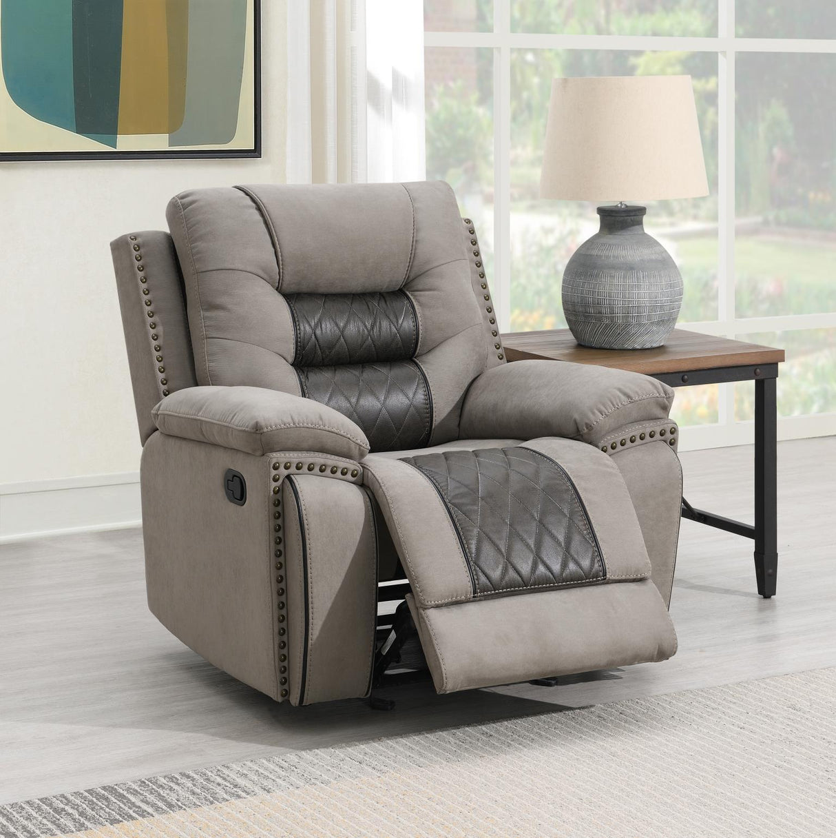 U142 - Motion Glider Chair - Charcoal