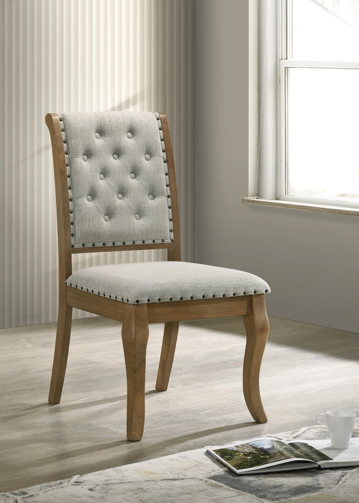 D072 - Dining Chair (Set of 2) - Antique Oak