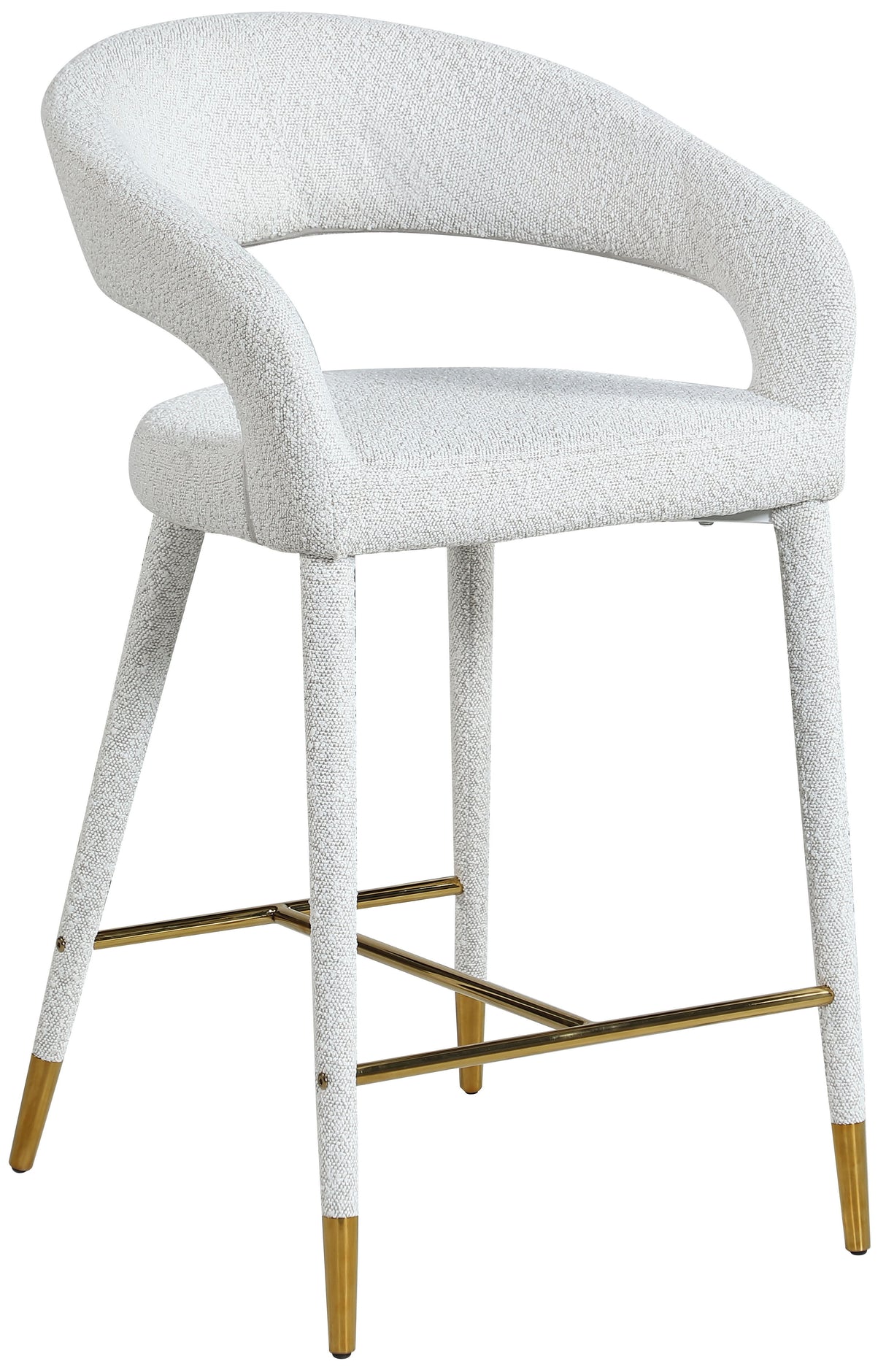 Destiny - Fabric Stool - Cream