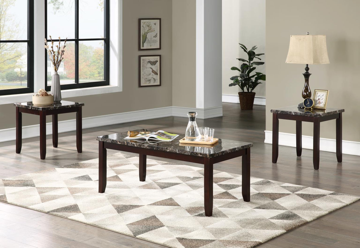 T150 - 3 Piece Table Set - Brown