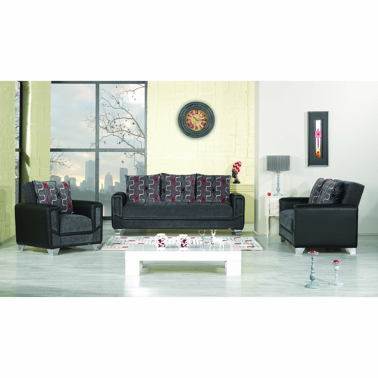 Ottomanson Mondo Modern - Upholstered Convertible Sofabed With Storage