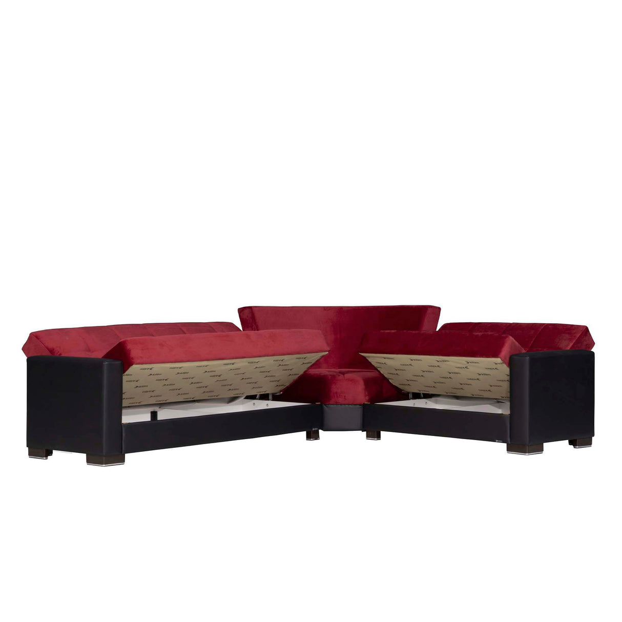 Ottomanson Armada - Upholstered Convertible Sectional With Storage - Microfiber
