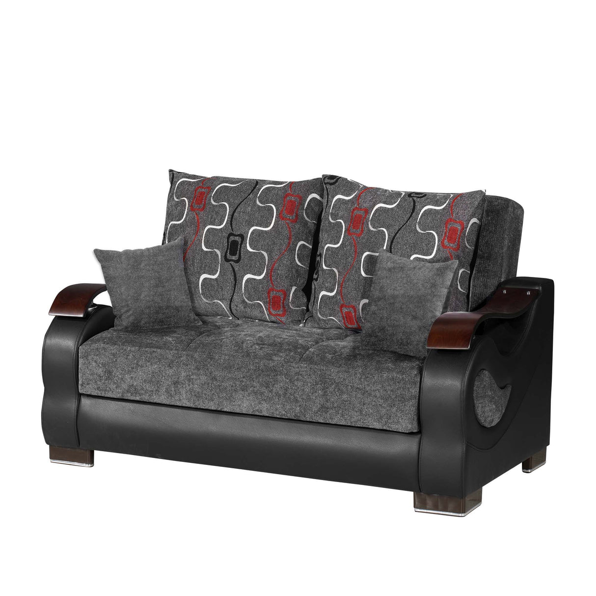 Ottomanson Metroplex - Upholstered Convertible Loveseat With Storage