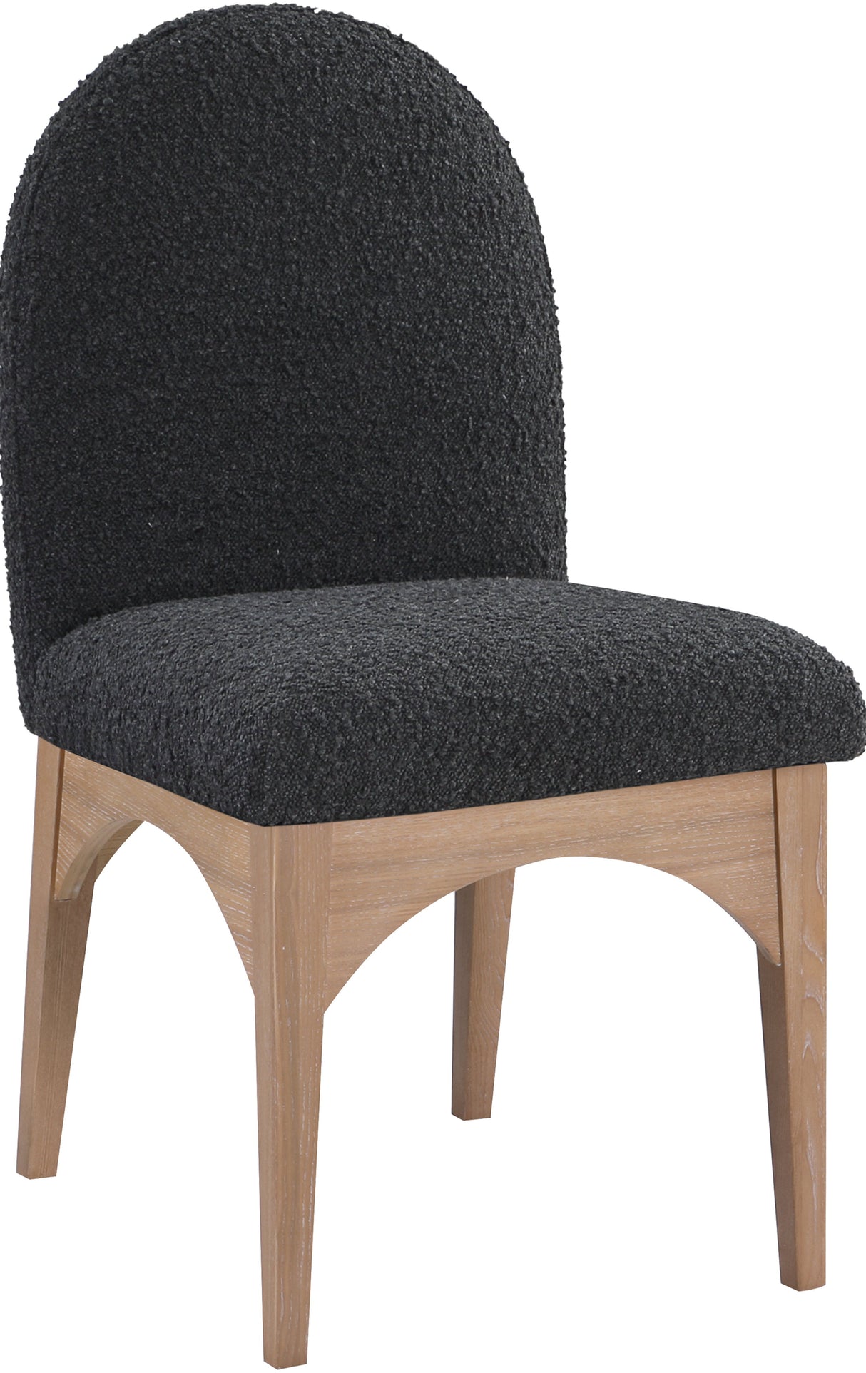 Waldorf - Boucle Dining Side Chair With Natural Legs