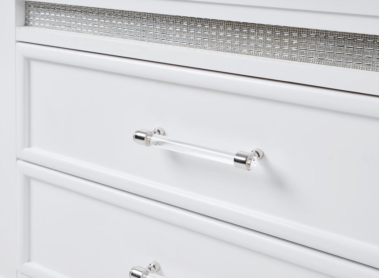 B045 - LED Dresser - White
