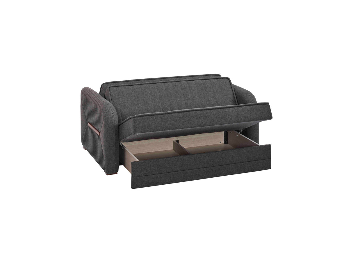 Ottomanson Speedy - Upholstered Convertible Loveseat With Storage