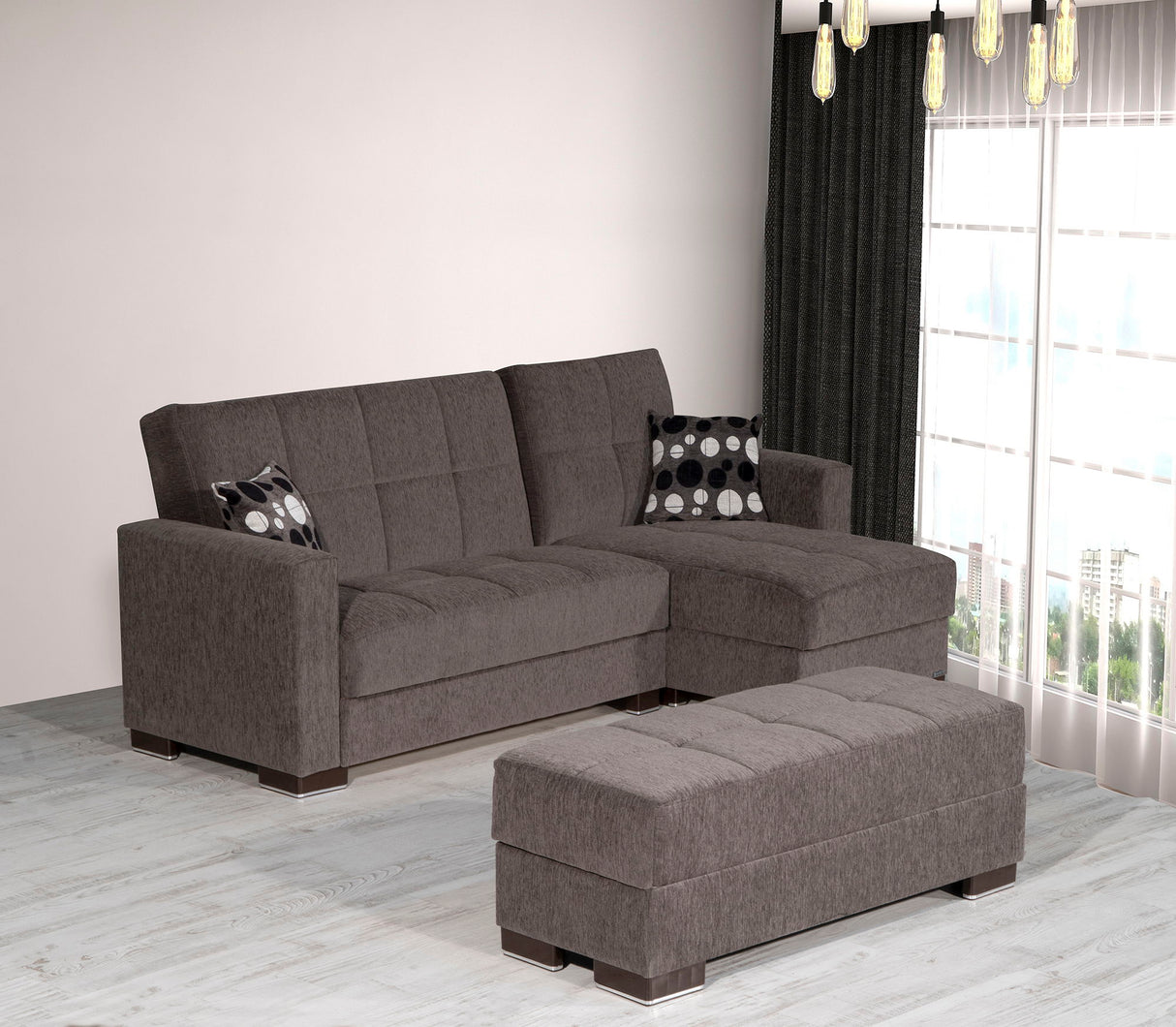 Ottomanson Armada - Upholstered Ottoman With Storage - Chenille