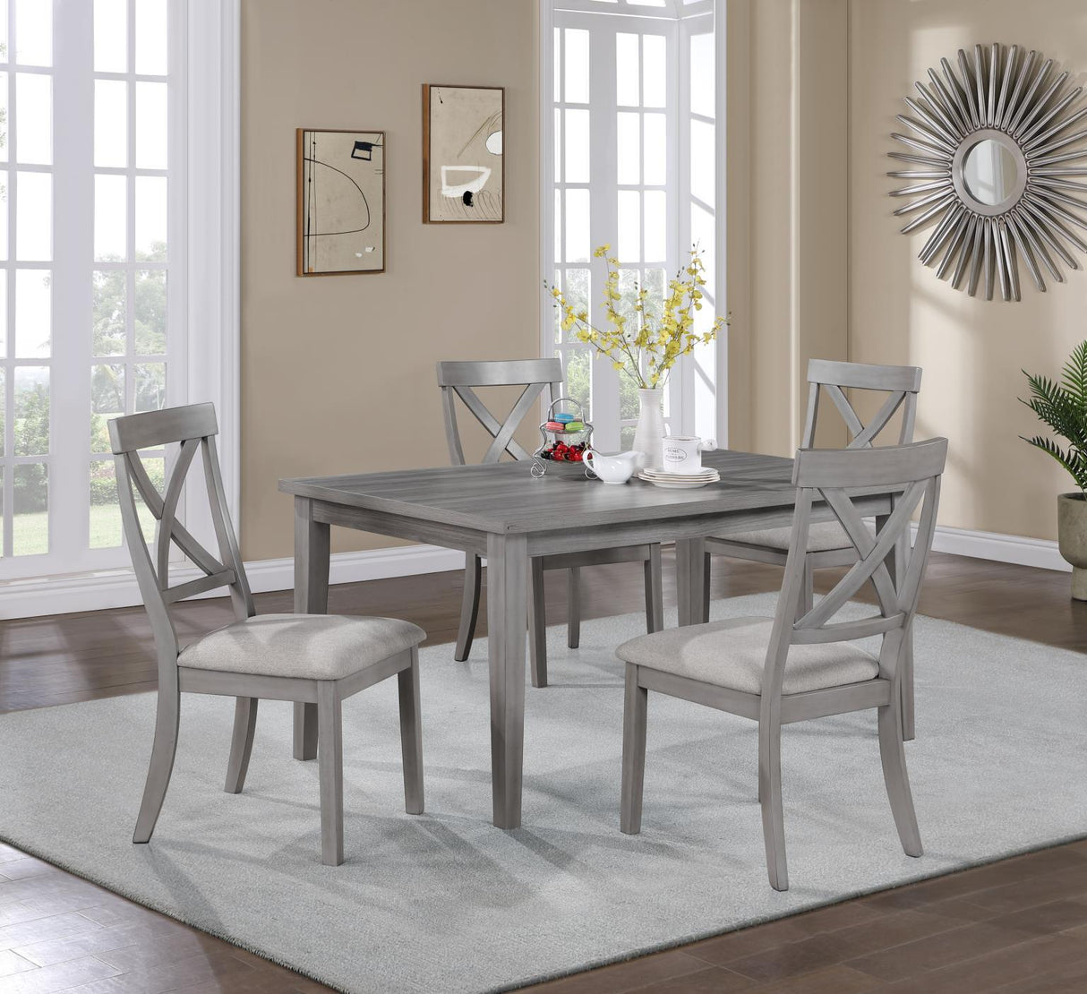D166 - Dining Upholstered Side Chair (Set of 2) - Gray