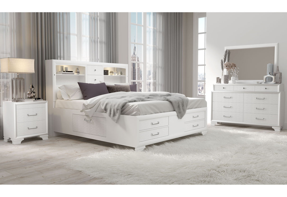Jordyn - 5 Piece Full Bedroom Set - White