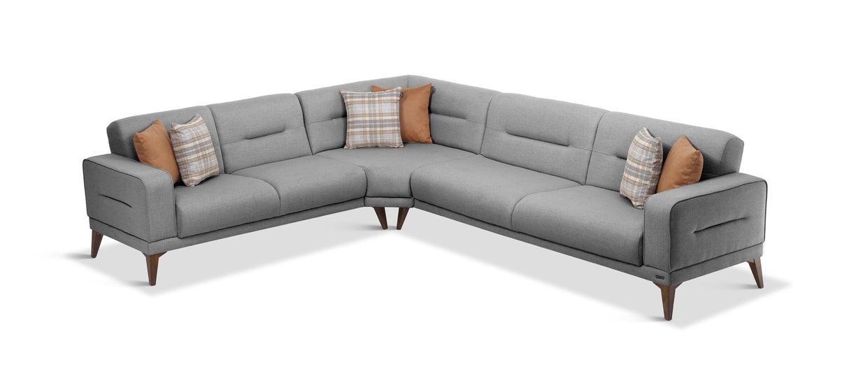 Ottomanson Vegas - Wedge Sectional - Gray