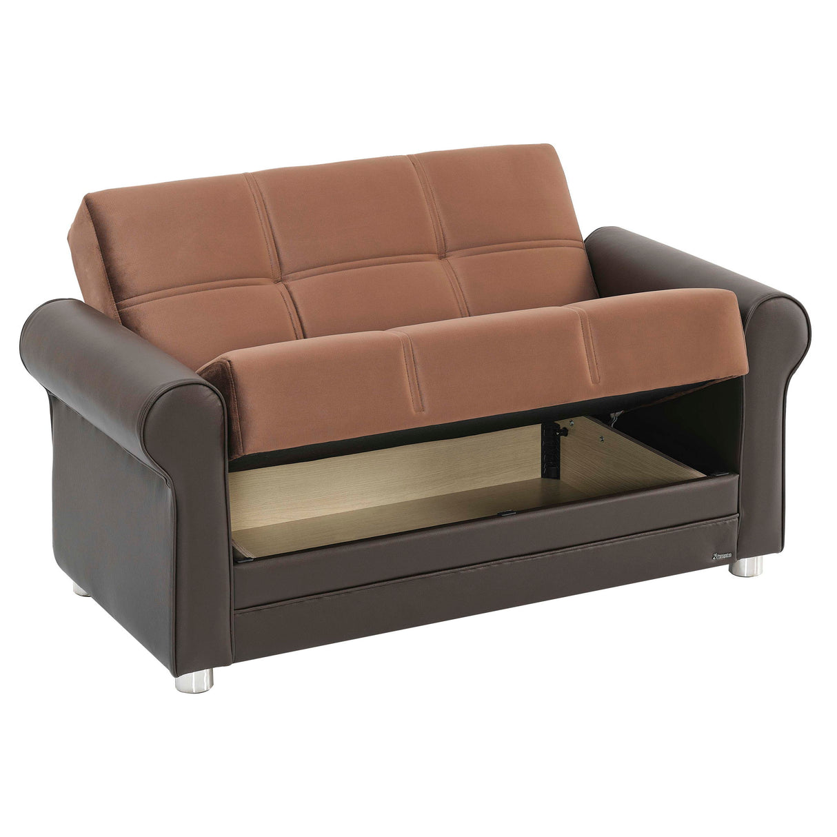 Ottomanson Avalon - Upholstered Convertible Loveseat With Storage