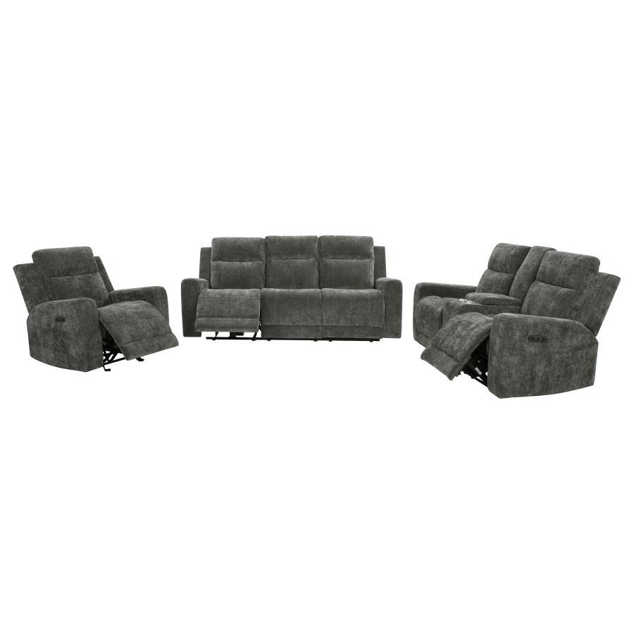 Kennett - Chenille Power Reclining Sofa Set