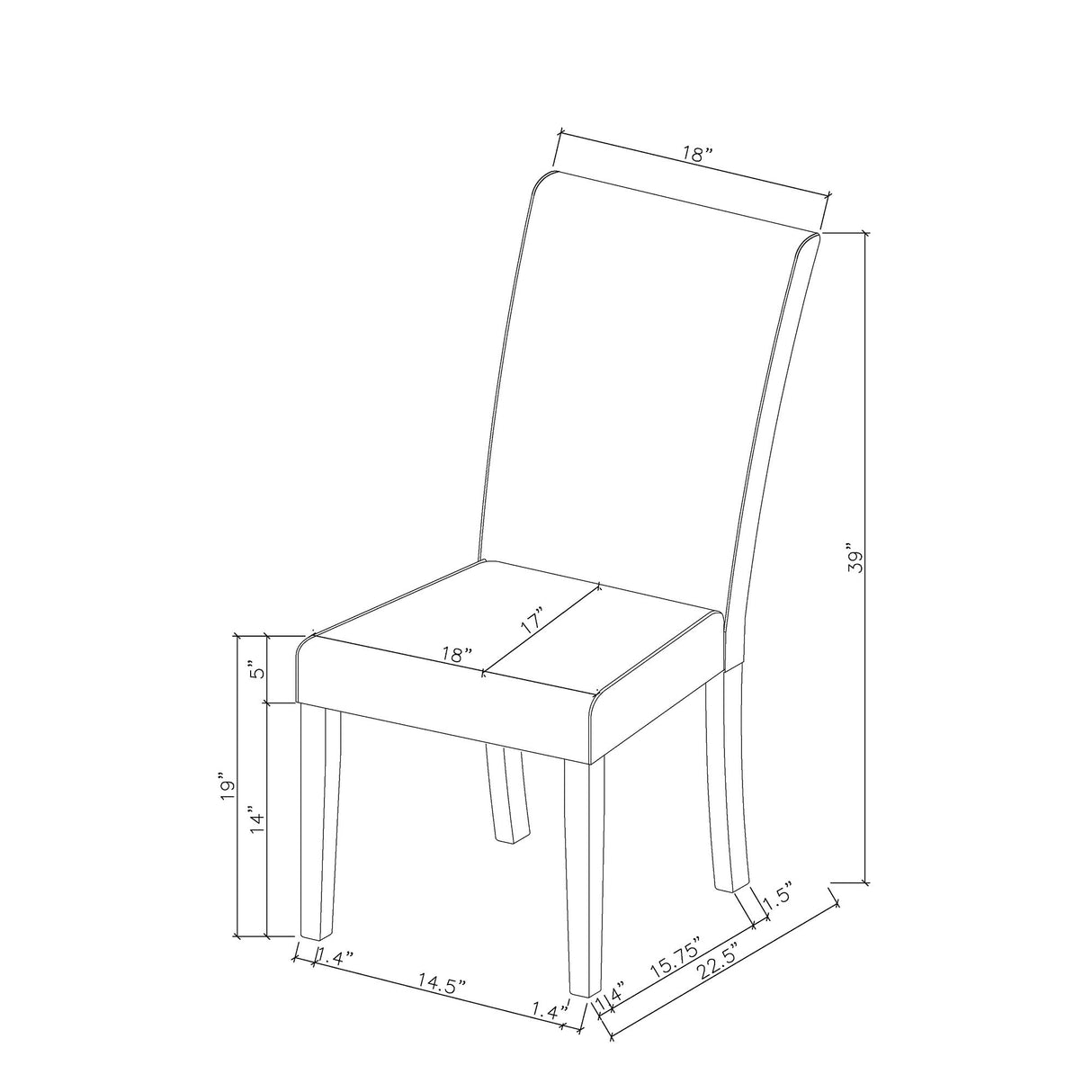Marcia - Dining Chairs (Set of 2) - Gray