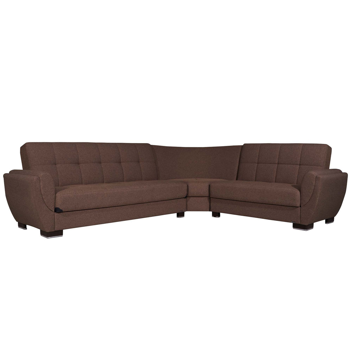 Ottomanson Armada Air - Upholstered Convertible Sectional With Storage - Polyester