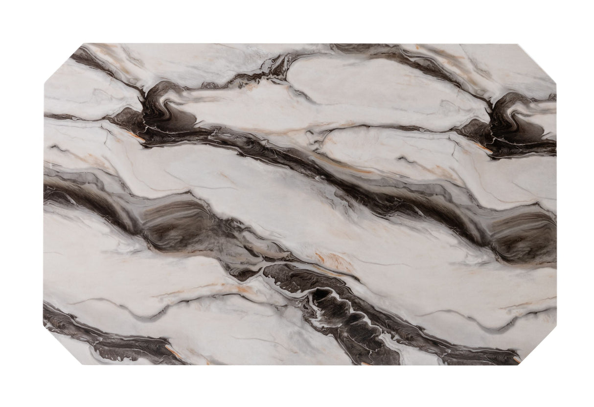 D06 - 5 Piece Dining Room Set (Bar Table And Four Bar Stools) - Black / White