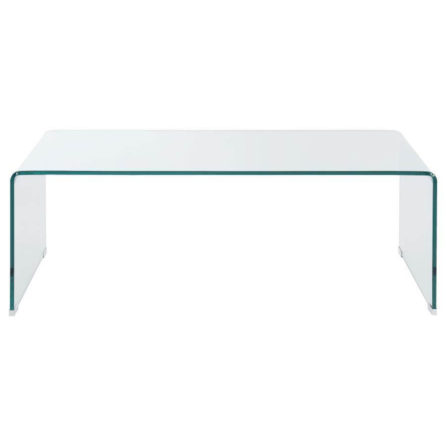 Ripley - Rectangular Tempered Bent Glass Table