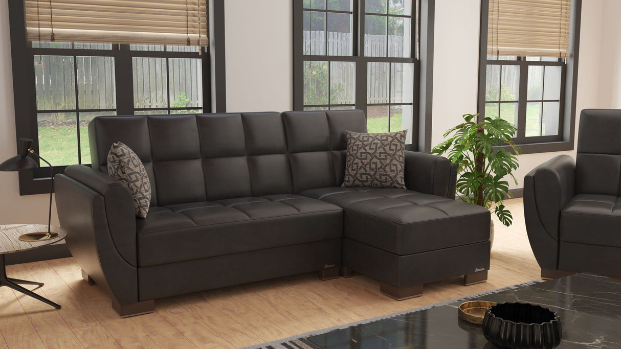 Ottomanson Armada Air - Upholstered Convertible Chaise Lounge With Storage