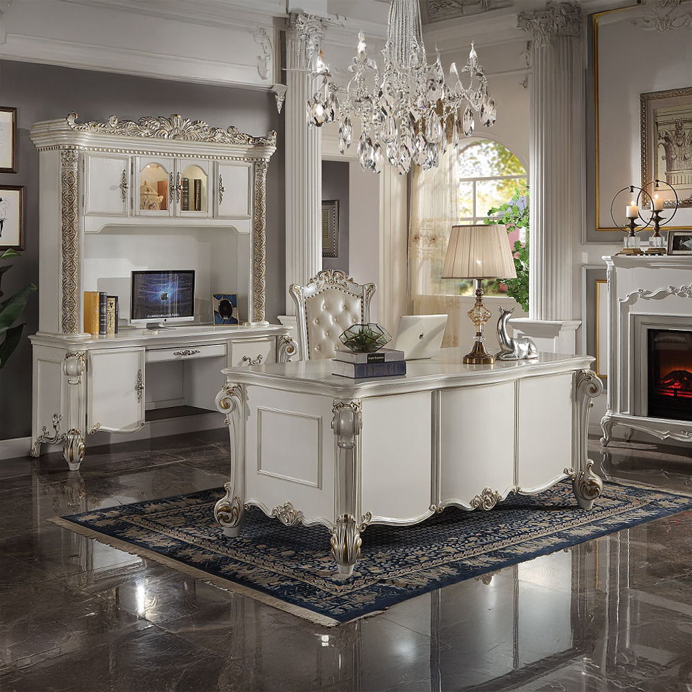 Vendome - Executive Writing Desk - Antique Pearl