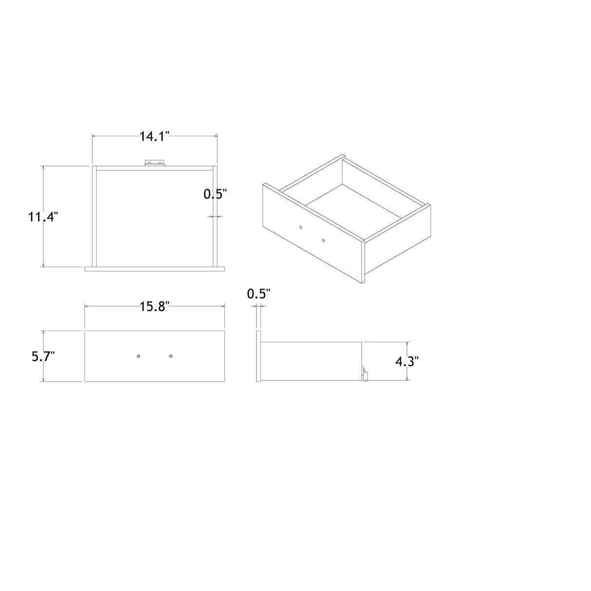 Charlston - Nightstand With LED