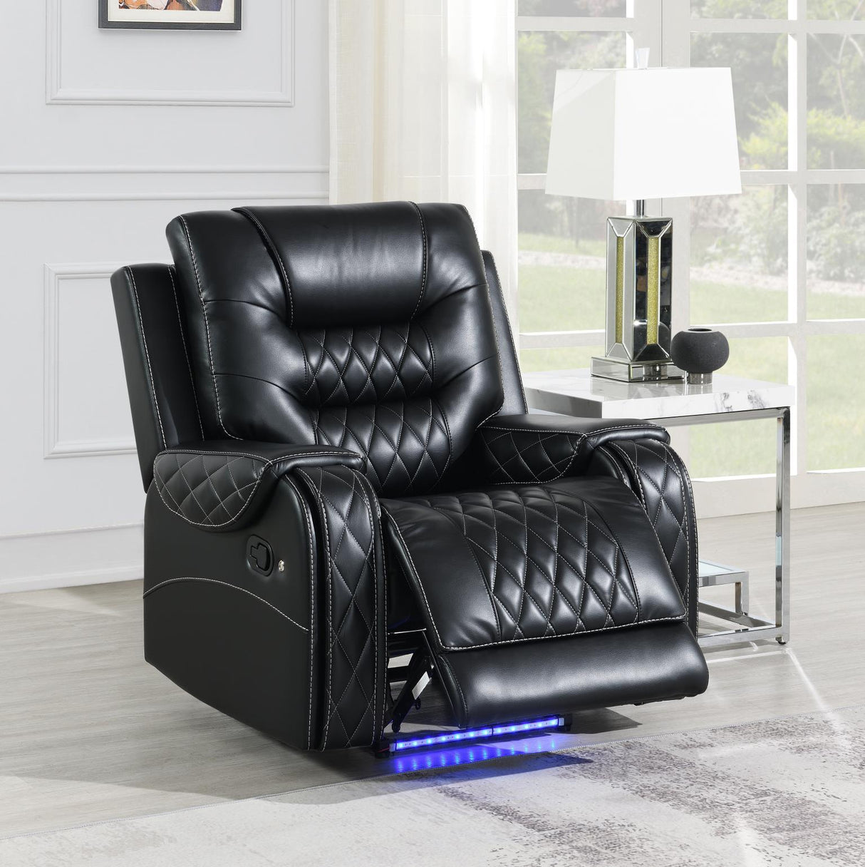 U140 - Motion Reclining Chair - Black