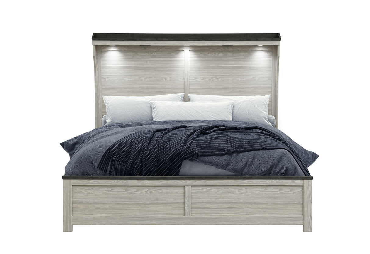 Ashley - Queen Panel Bed - Brown