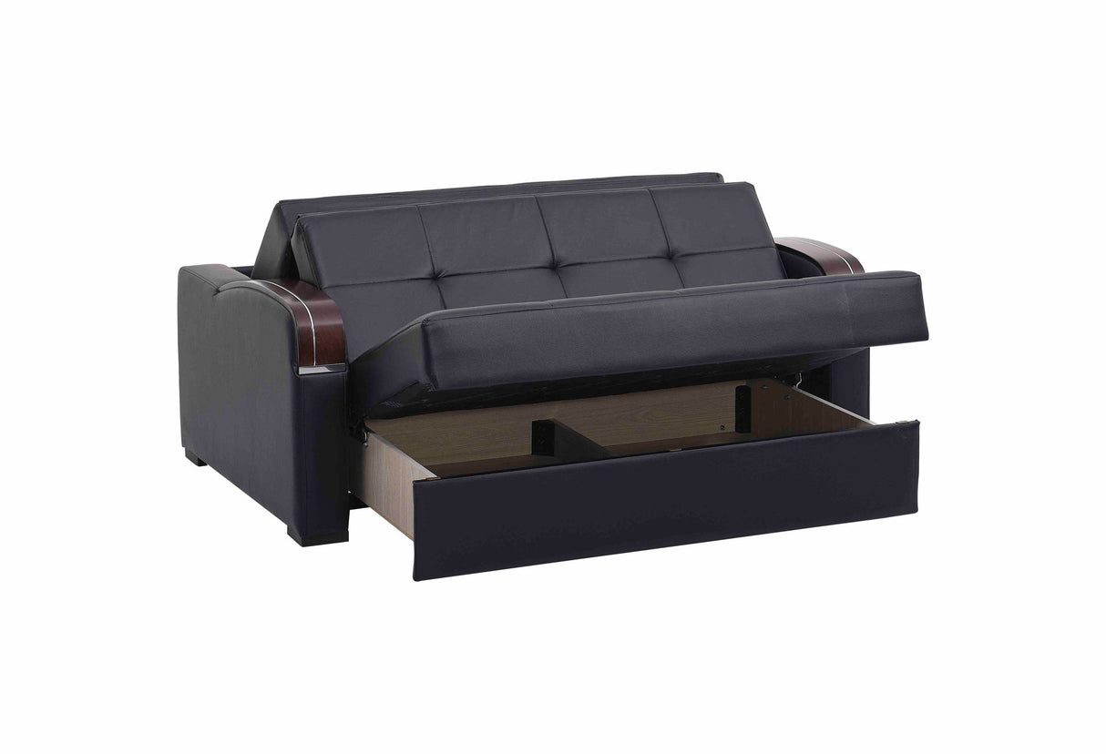 Ottomanson Sleep Plus - Upholstered Convertible Loveseat With Storage