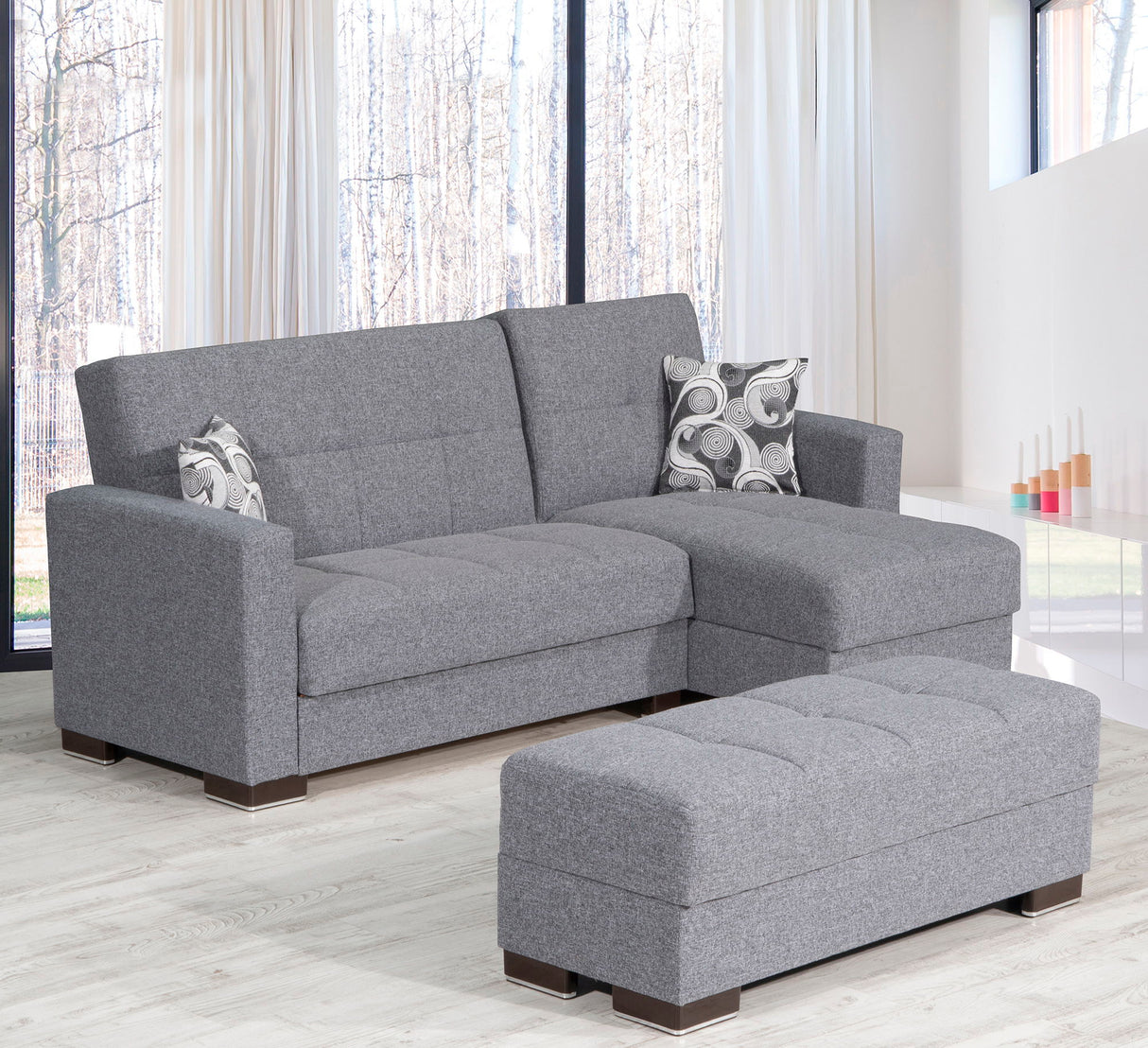 Ottomanson Armada - Upholstered Ottoman With Storage - Polyester