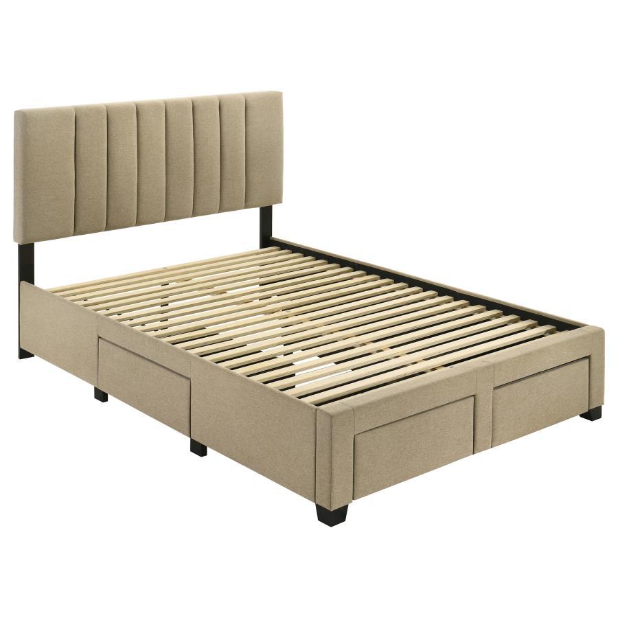 Wheatland - 4-Drawer Upholstered Storage Bed