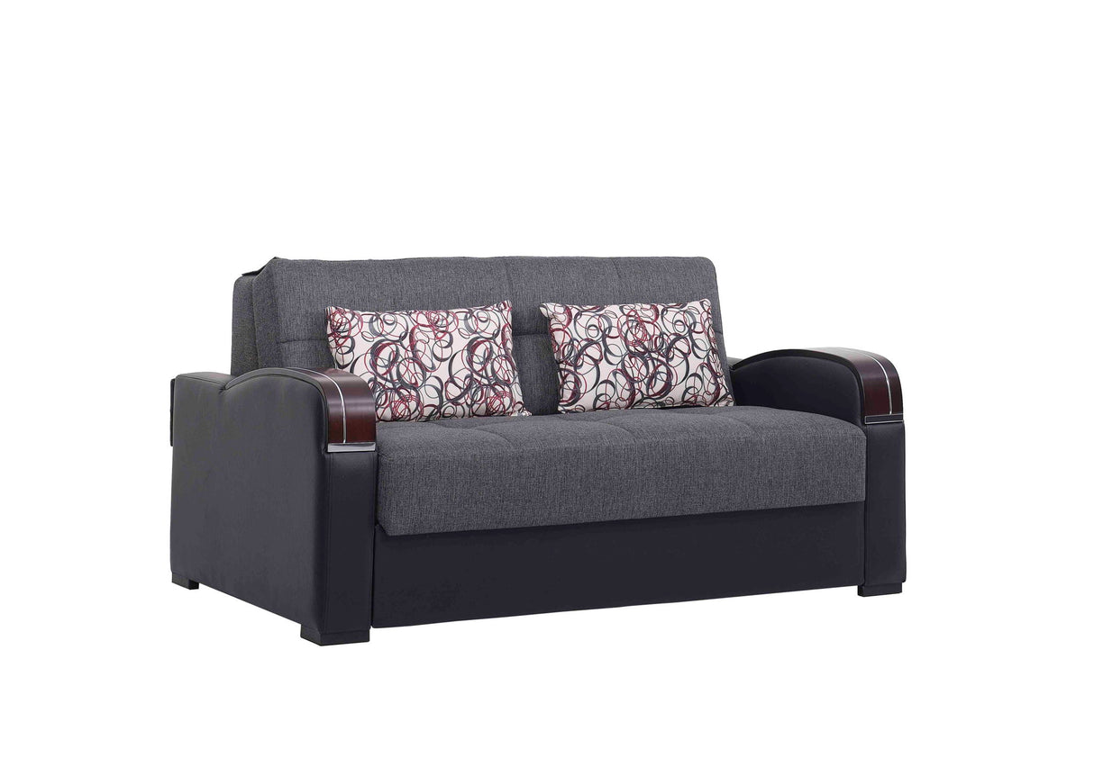 Ottomanson Sleep Plus - Upholstered Convertible Loveseat With Storage