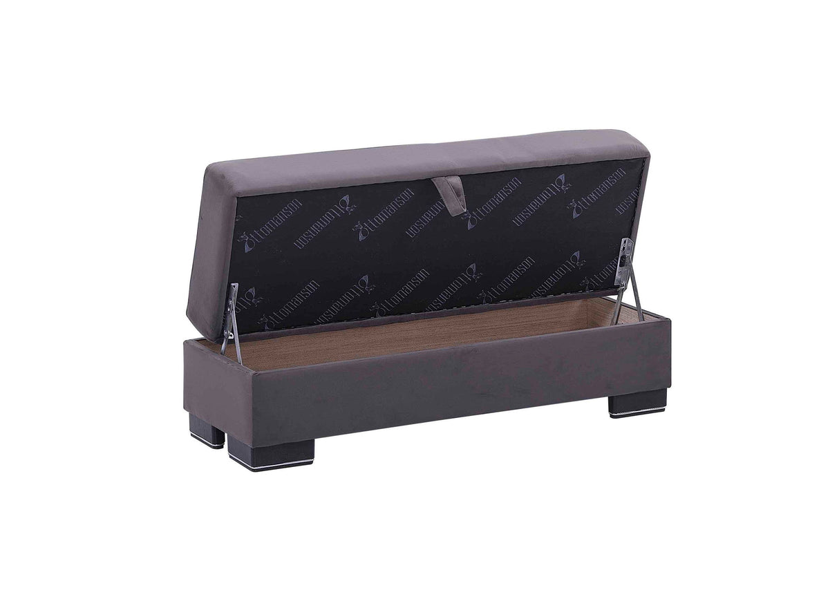 Ottomanson Armada Air - Upholstered Ottoman With Storage - Microfiber