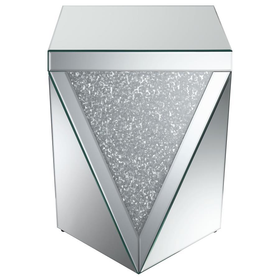 Amore - Square Mirrored Acrylic Crystal Table