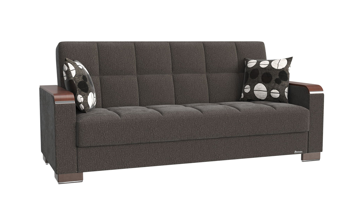 Ottomanson Armada X - Upholstered Convertible Wood Trimmed Sofabed With Storage