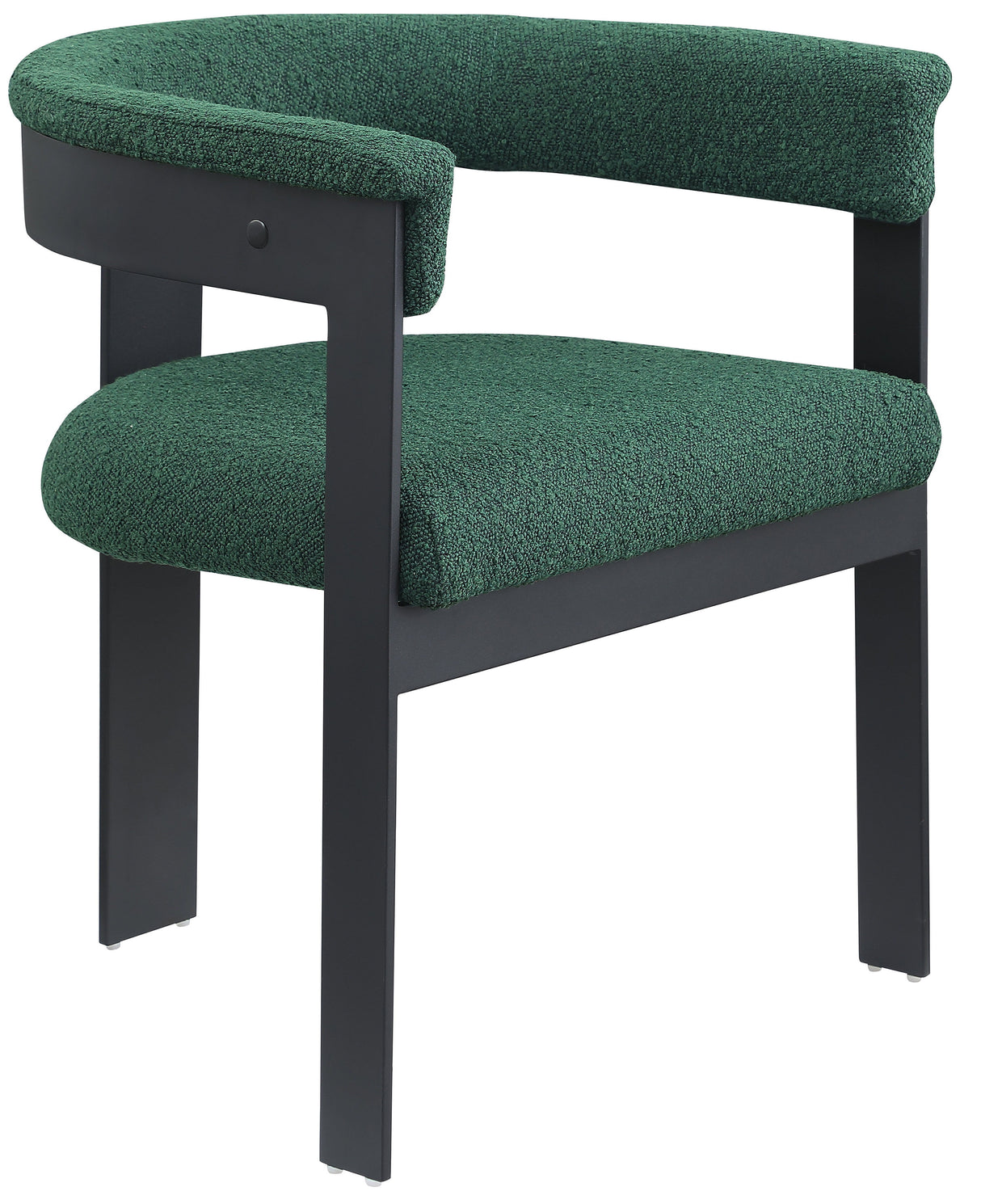 Romeo - Boucle Dining Chair With Black Base (Set of 2)