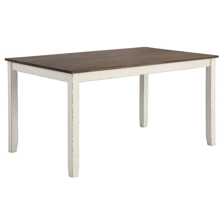 Fortress - 7 Piece Rectangular Dining Set - Vintage Vanilla