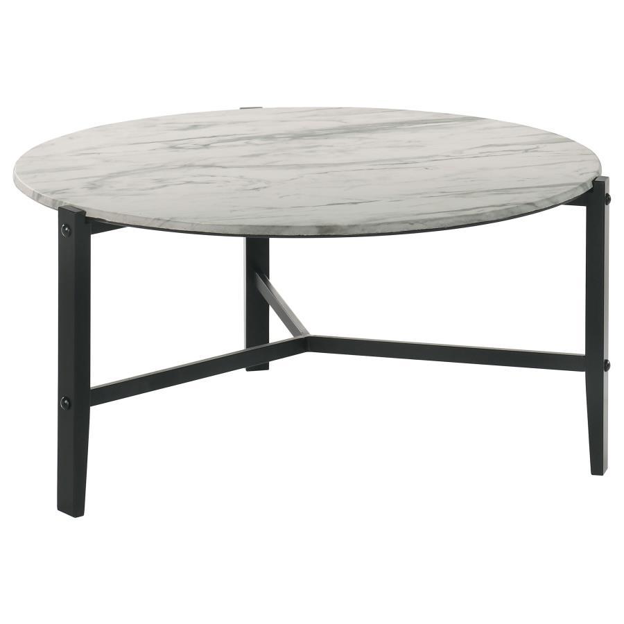 Tandi - Round Faux Marble Table