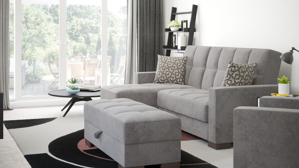 Ottomanson Armada - Upholstered Ottoman With Storage - Microfiber