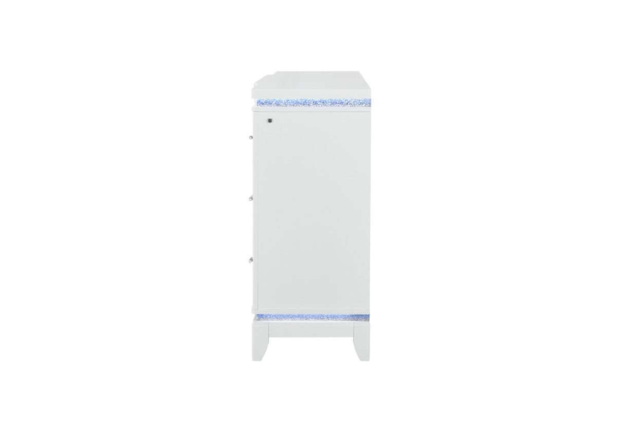 Alina - Dresser With LED - White