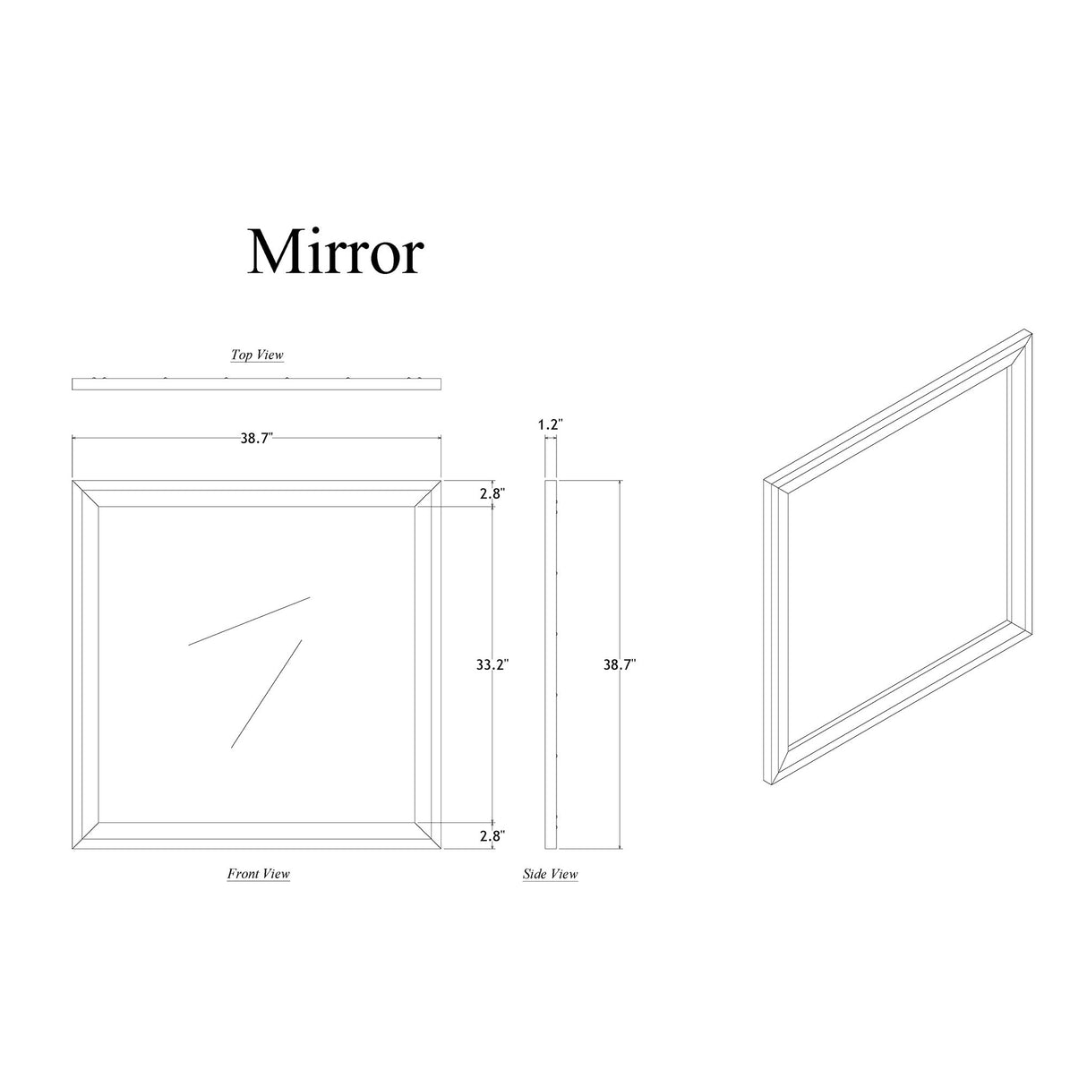 Rover - Mirror - Gray