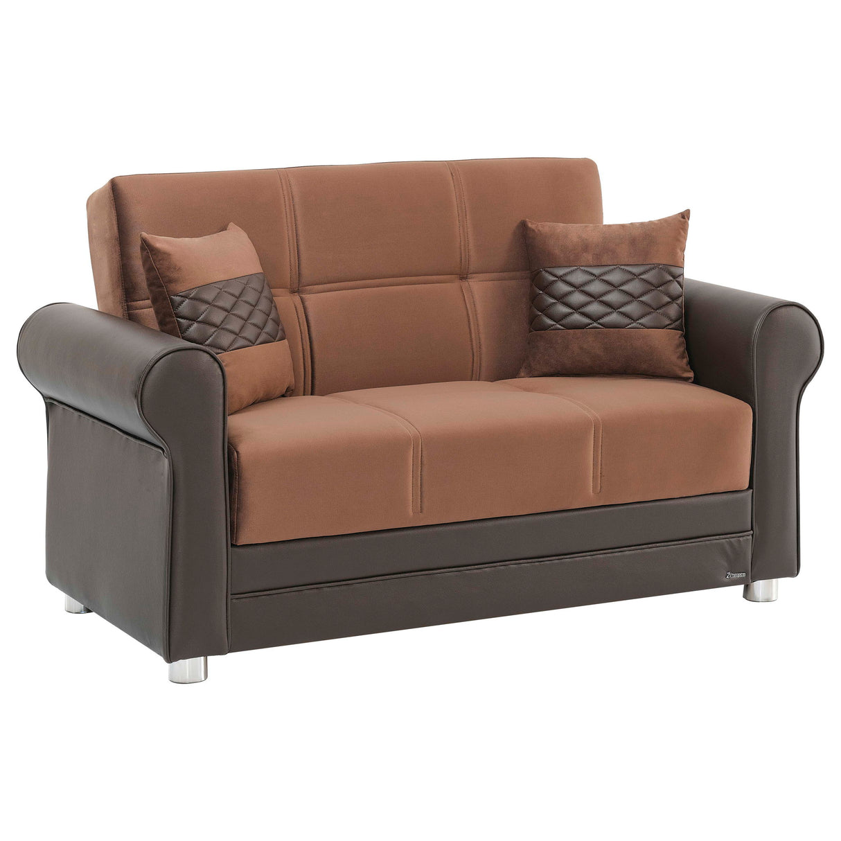 Ottomanson Avalon - Upholstered Convertible Loveseat With Storage