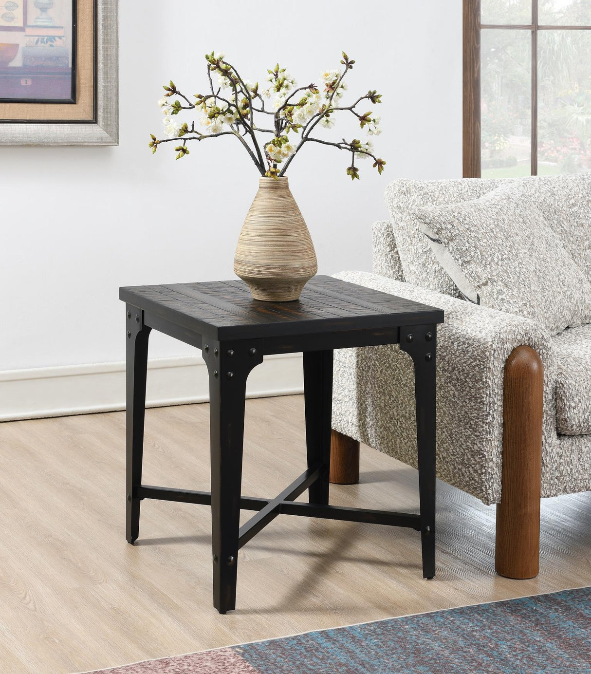 T110 - End Table - Dark Brown