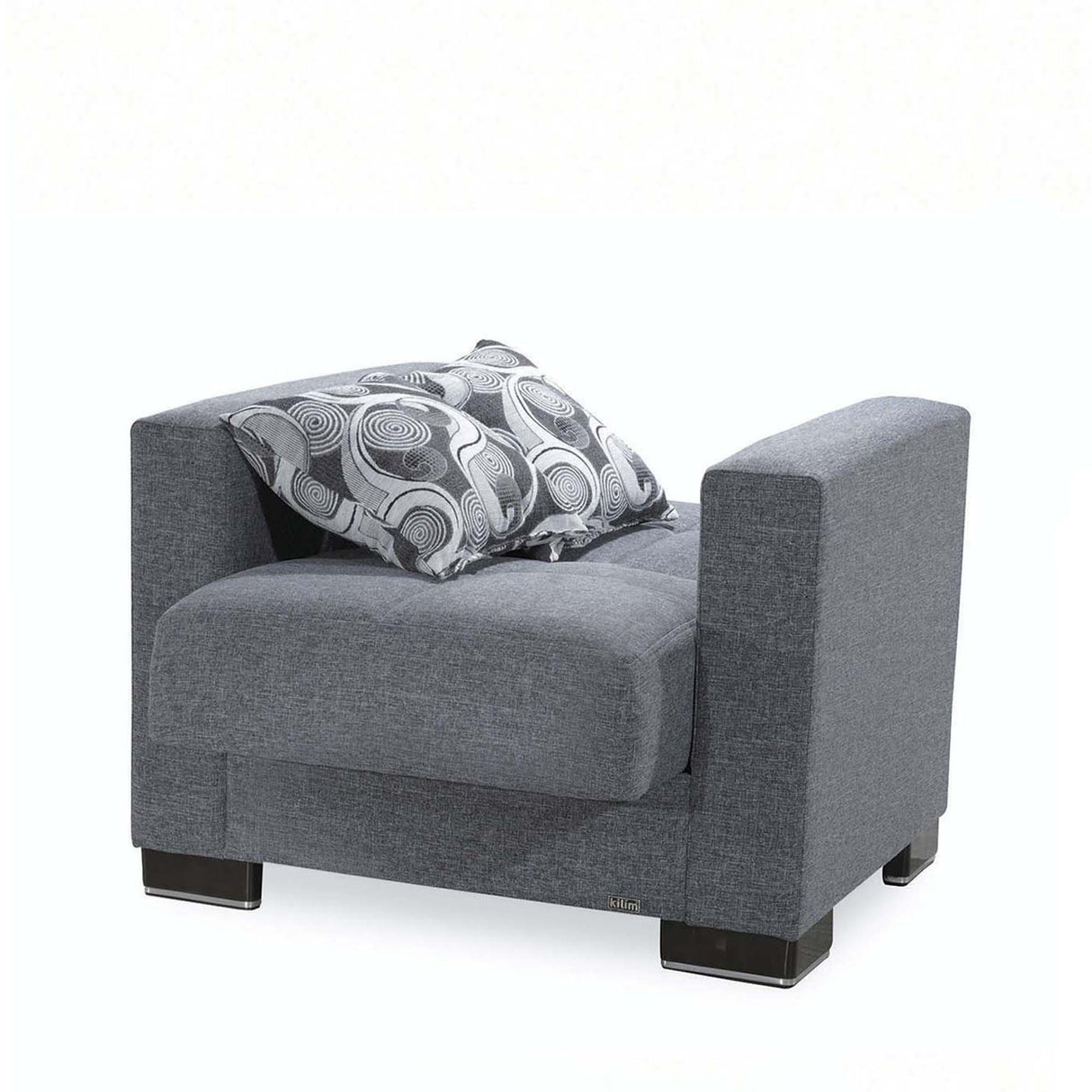 Ottomanson Armada - Upholstered Convertible Armchair With Storage - Polyester